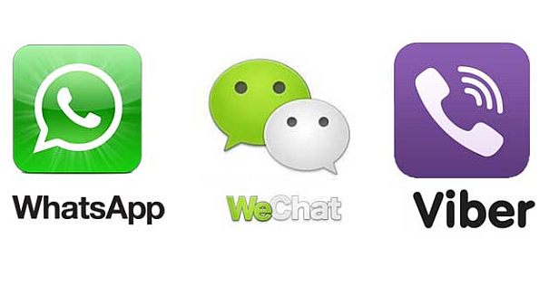 WhatsApp Viber WeChat