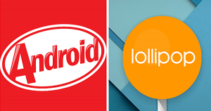 kitkat Lollipop