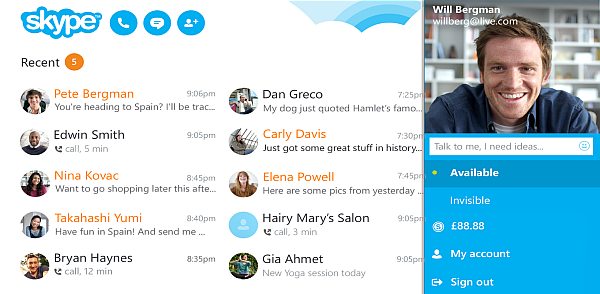 Say Hello to new Skype App