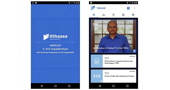 Itihaasa: Indian IT History App for iOS and Android