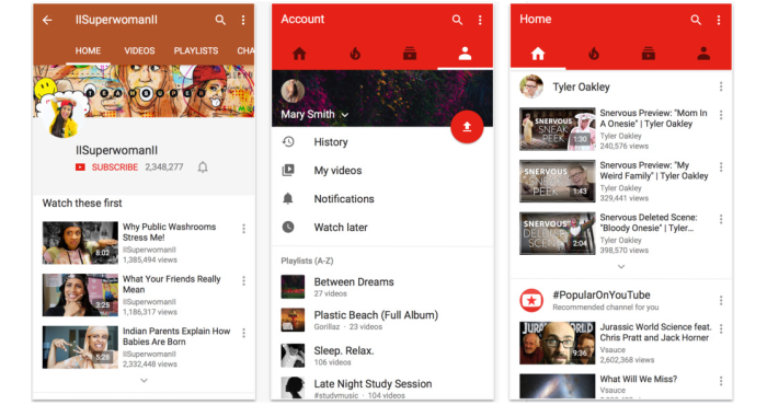 YouTube Apps for get a Refreshing New Update