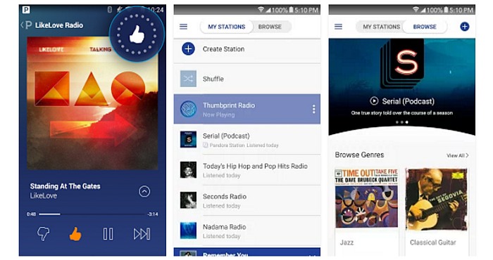 Download Pandora Internet Radio App and enjoy Free Music