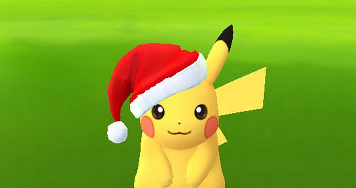 Download Pokémon Go game and Discover Pikachu with Santa’s Hat