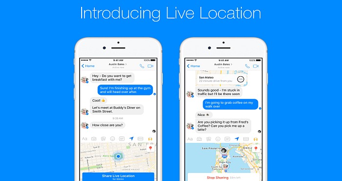 DOWNLOAD FACEBOOK MESSENGER live location