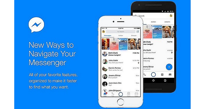 Facebook updated it Messenger App to improve navigation and communication