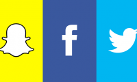 snap facebook twitter