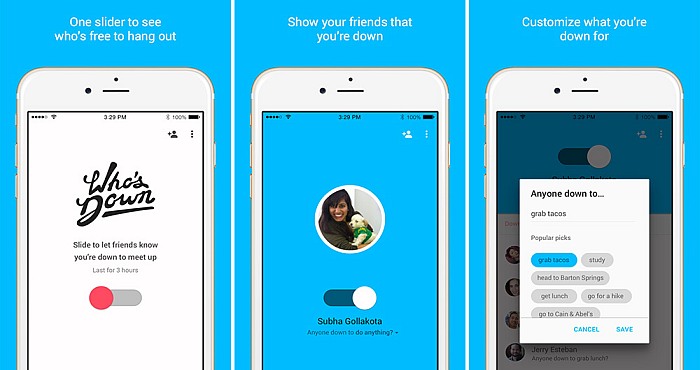 Download Who’s Down, the Google’s new App