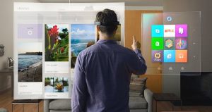 Microsoft portable holographic glasses