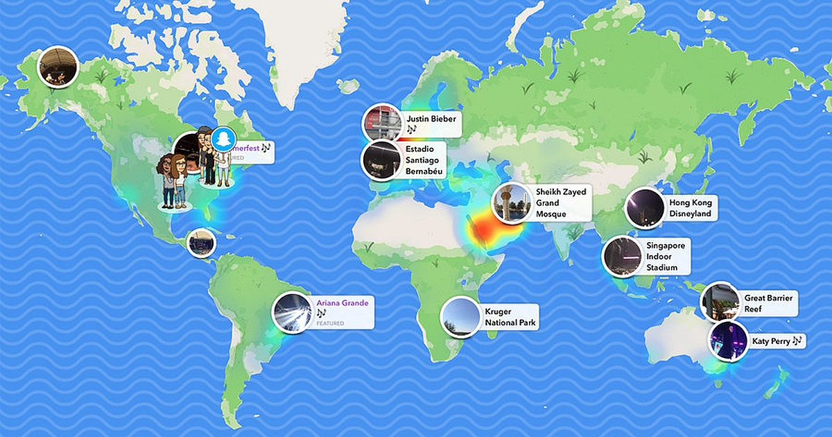 Snap Map snapchat