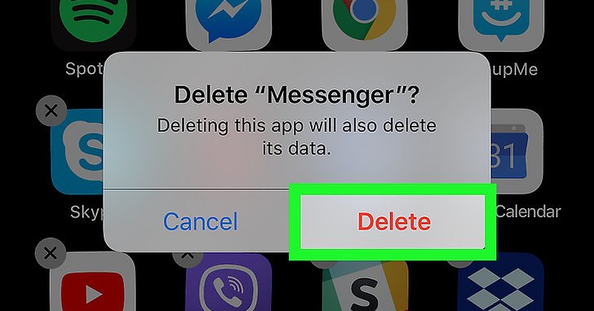 How To Delete Facebook Messenger on iOS delete Facebook Messenger iOS 1