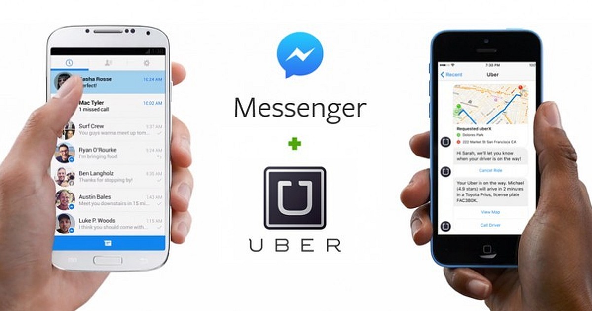 Where are you? Uber and Lyft rides with Facebook Messenger App