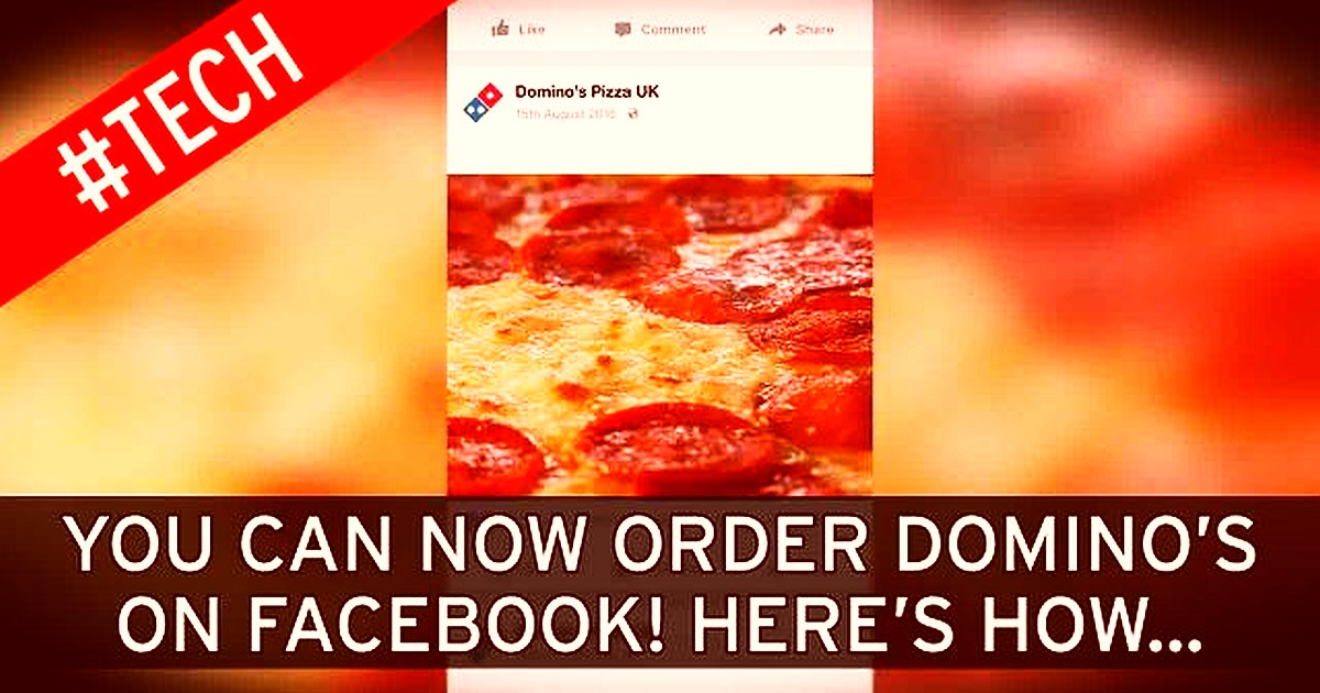 Order Pizza, Send Flowers and Pay with Amex with Facebook Messenger App facebook messenger app order pizza 1